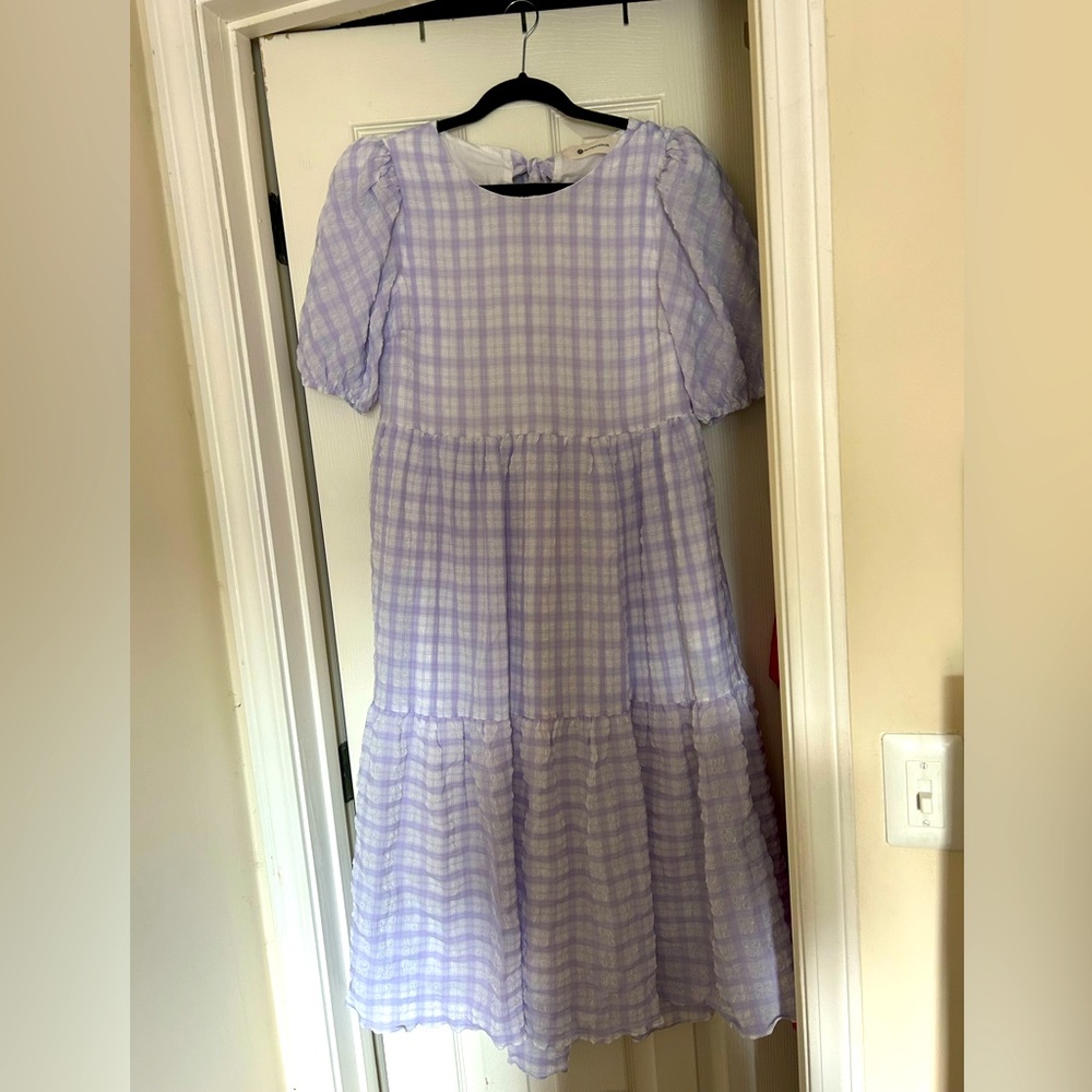 The Impeccable Pig purple maxi dress. Extra small